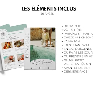 AIRBNB Livret daccueil en français, 16 pages A4, Template Canva, Airbnb Template, Welcome Book Français, Airbnb Français image 2