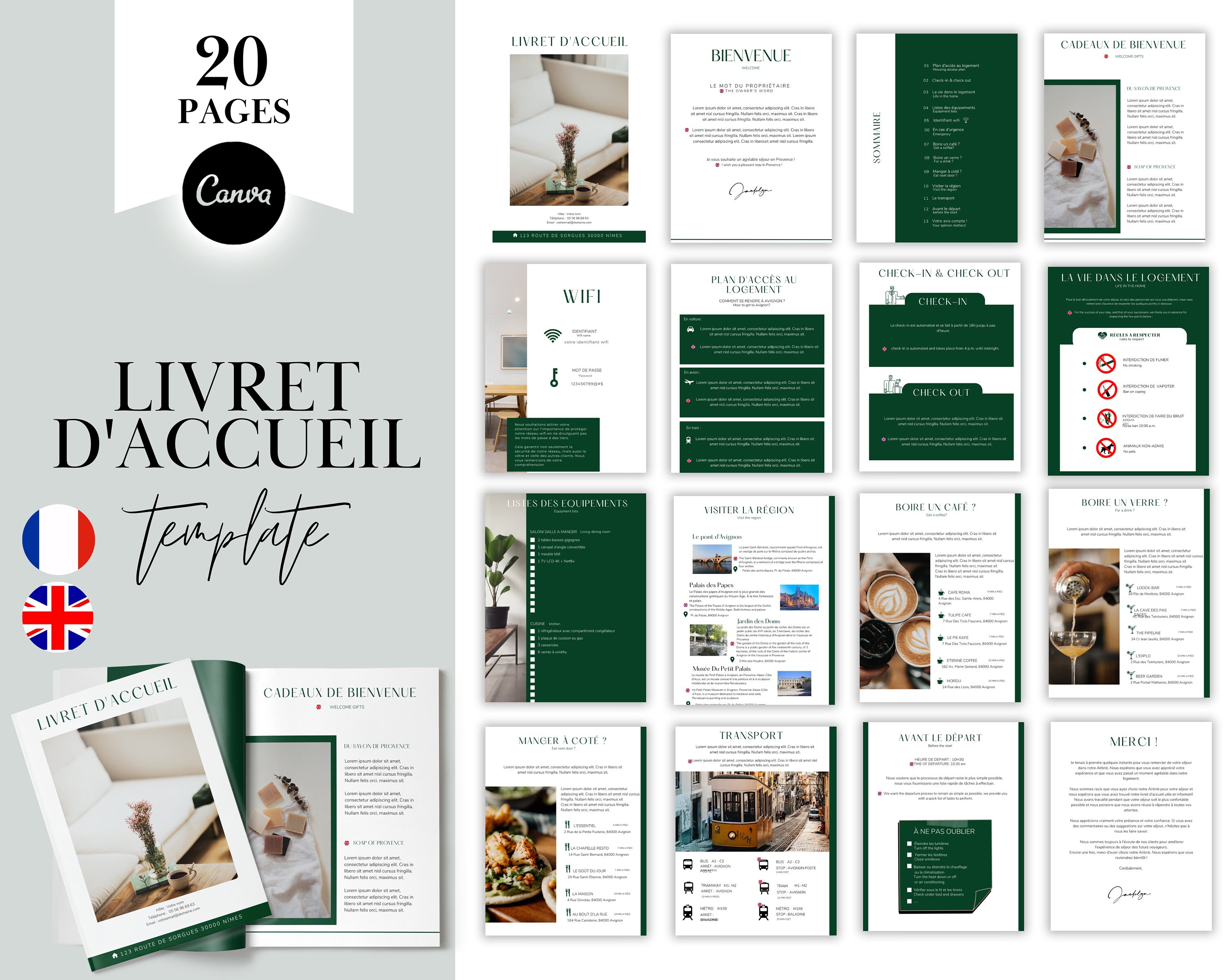 Livret D'accueil En Français Location Saisonnière Livret - Etsy UK