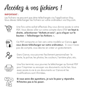 Affiche d'Accueil Airbnb en Français Template Canva pour Location Saisonnière image 7