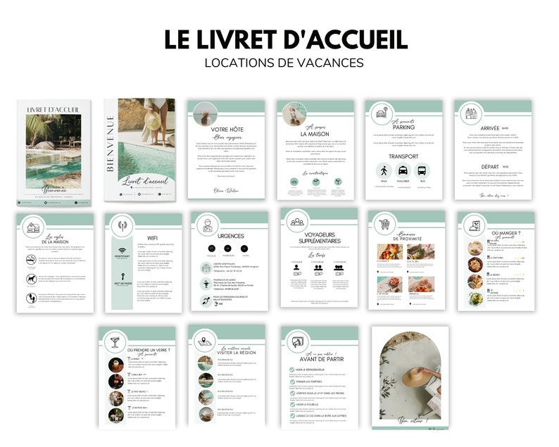 AIRBNB Livret daccueil en français, 16 pages A4, Template Canva, Airbnb Template, Welcome Book Français, Airbnb Français image 3