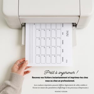 2026 Printable Calendar, Monthly Calendar in French, A4 Format, 12-Page PDF to Print at Home image 4