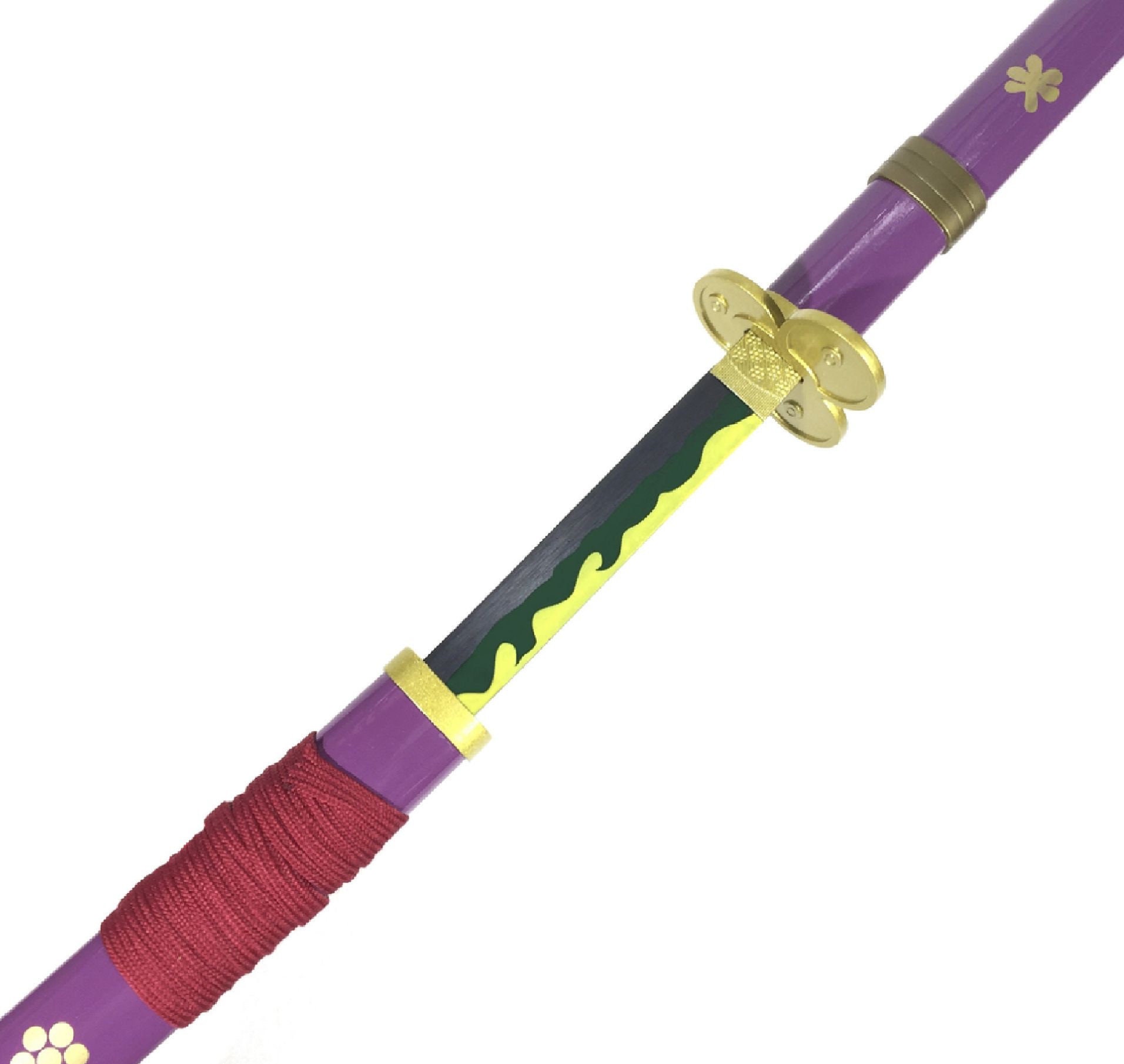 Espada / Katana Enma Zoro One Piece em MDF com Bainha 90cm