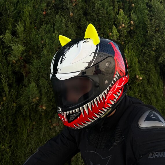 Yellow Motorcycle Cat Ears Kitty Ears for Helmet Accessories Stick