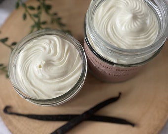 Serentiy Silk: Sandalwood & Vanilla Body Butter, Natural Ingredients, Nourishing, Moisturiser For Dry / Sensitive Skin Handmade in UK