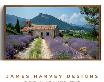 Frame TV Art | Lavender Fields | Samsung TV  Art | Wall Art | Digital Download  | Flat Screen TV Art | Printable