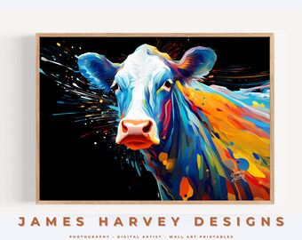 Cows | Printable Wall Art | Digital Download | Downloadable Wall Art | Digital Wall Art | Wall Decor