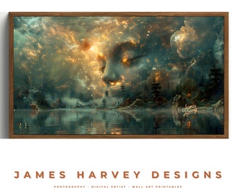 Frame TV Art | A Cosmic Awakening | Samsung TV  Art | Wall Art | Digital Download  | Flat Screen TV Art | Printable Art