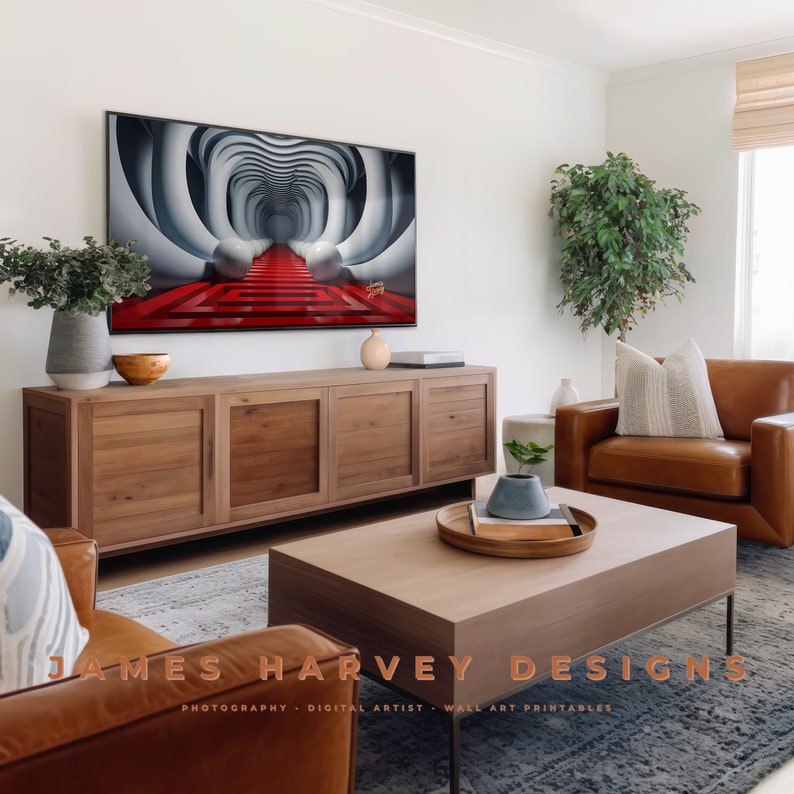 Optical Illusions Frame TV Art Samsung TV Art Wall Art Digital Download