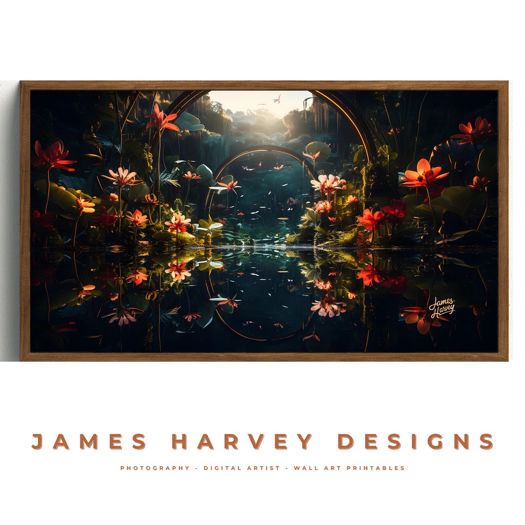Frame TV Art Samsung TV Art Wall Art Digital Download Flat Screen TV ...