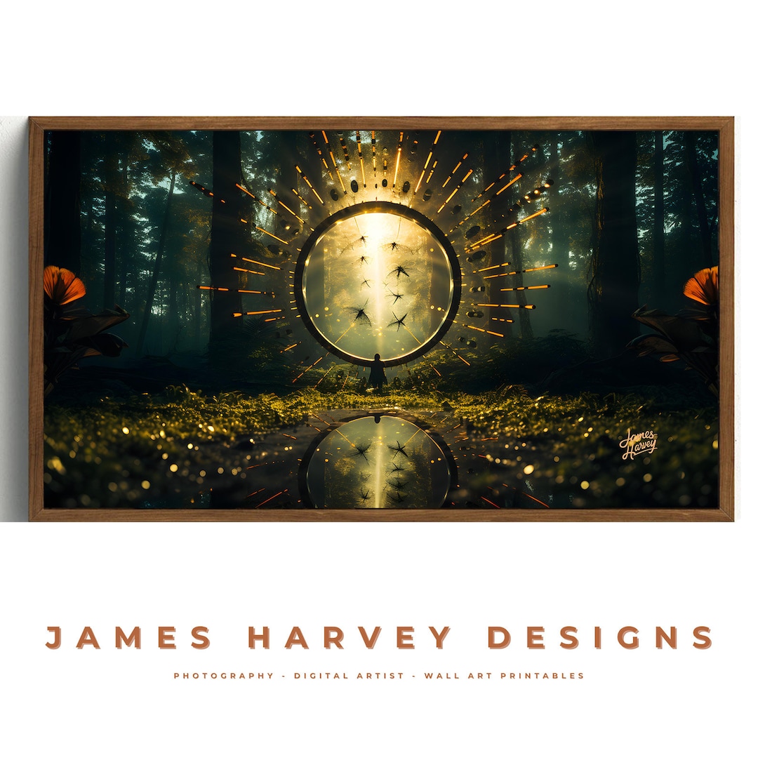 Frame TV Art Samsung TV Art Wall Art Digital Download Flat Screen TV ...