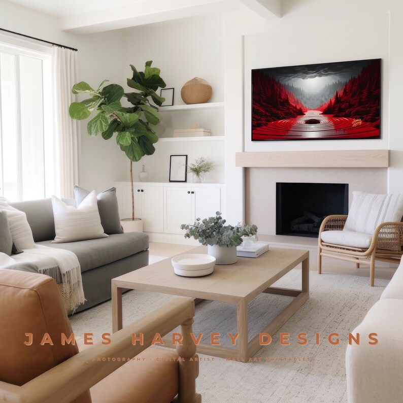 Optical Illusions Frame TV Art Samsung TV Art Wall Art Digital Download