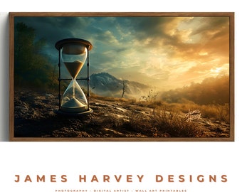 Frame TV Art |  Hourglass | Samsung TV  Art | Wall Art | Digital Download  | Flat Screen TV Art | Printable Art