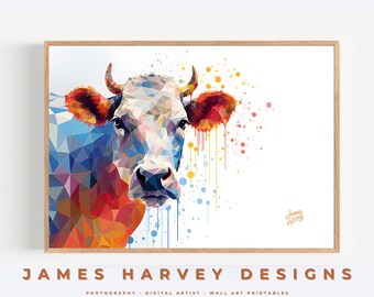 Cows | Printable Wall Art | Digital Download | Downloadable Wall Art | Digital Wall Art | Wall Decor