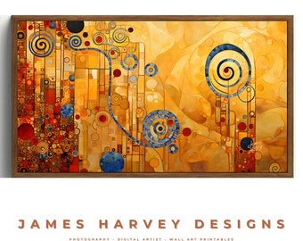 Frame TV Art | Klimt Style |  Samsung TV  Art | Wall Art | Digital Download  | Flat Screen TV Art | Printable Art