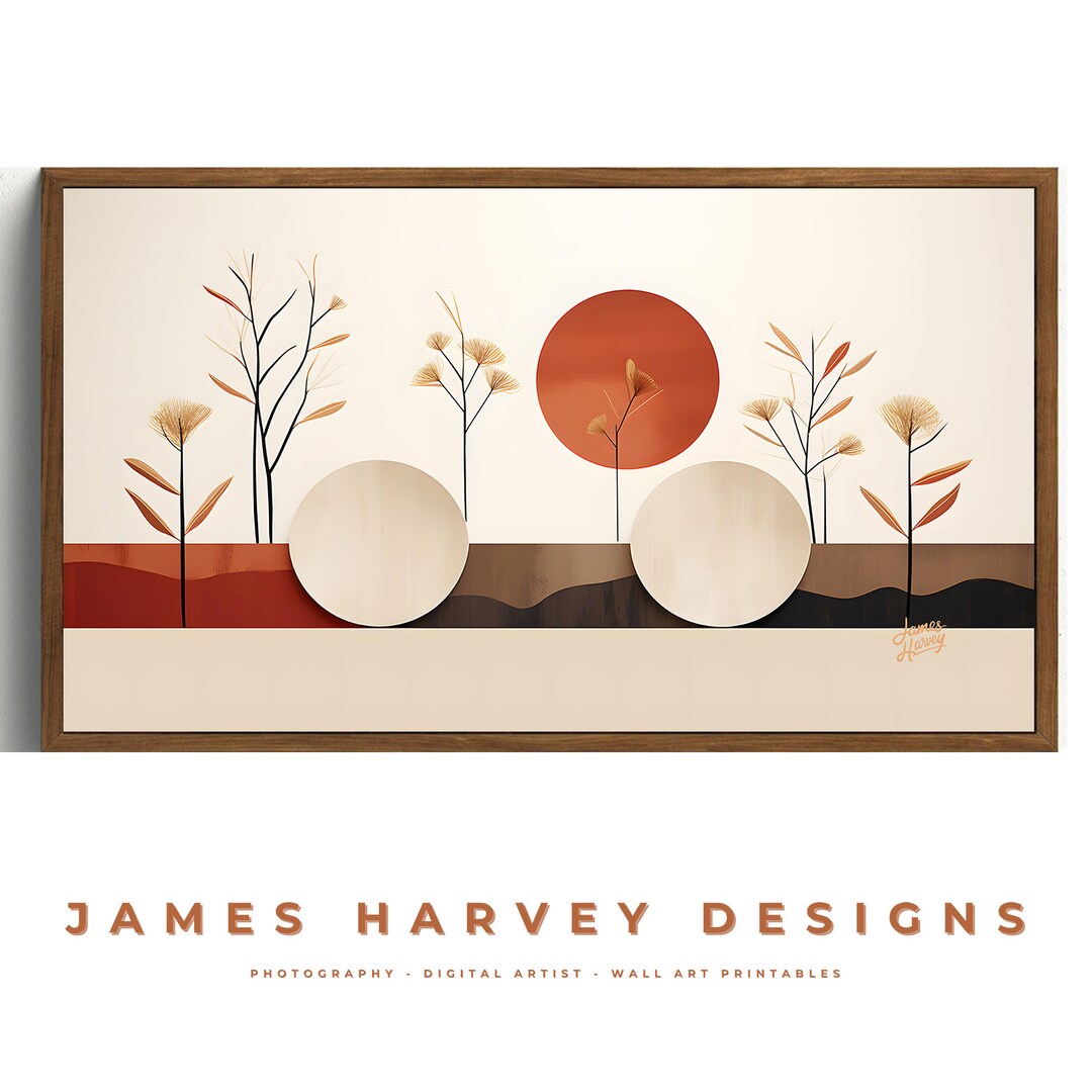 Frame TV Art Samsung TV Art Wall Art Digital Download Flat Screen TV