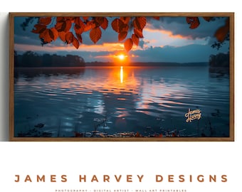 Frame TV Art | Perfect Sunset Reflections | Samsung TV  Art | Wall Art | Digital Download  | Flat Screen TV Art | Printable