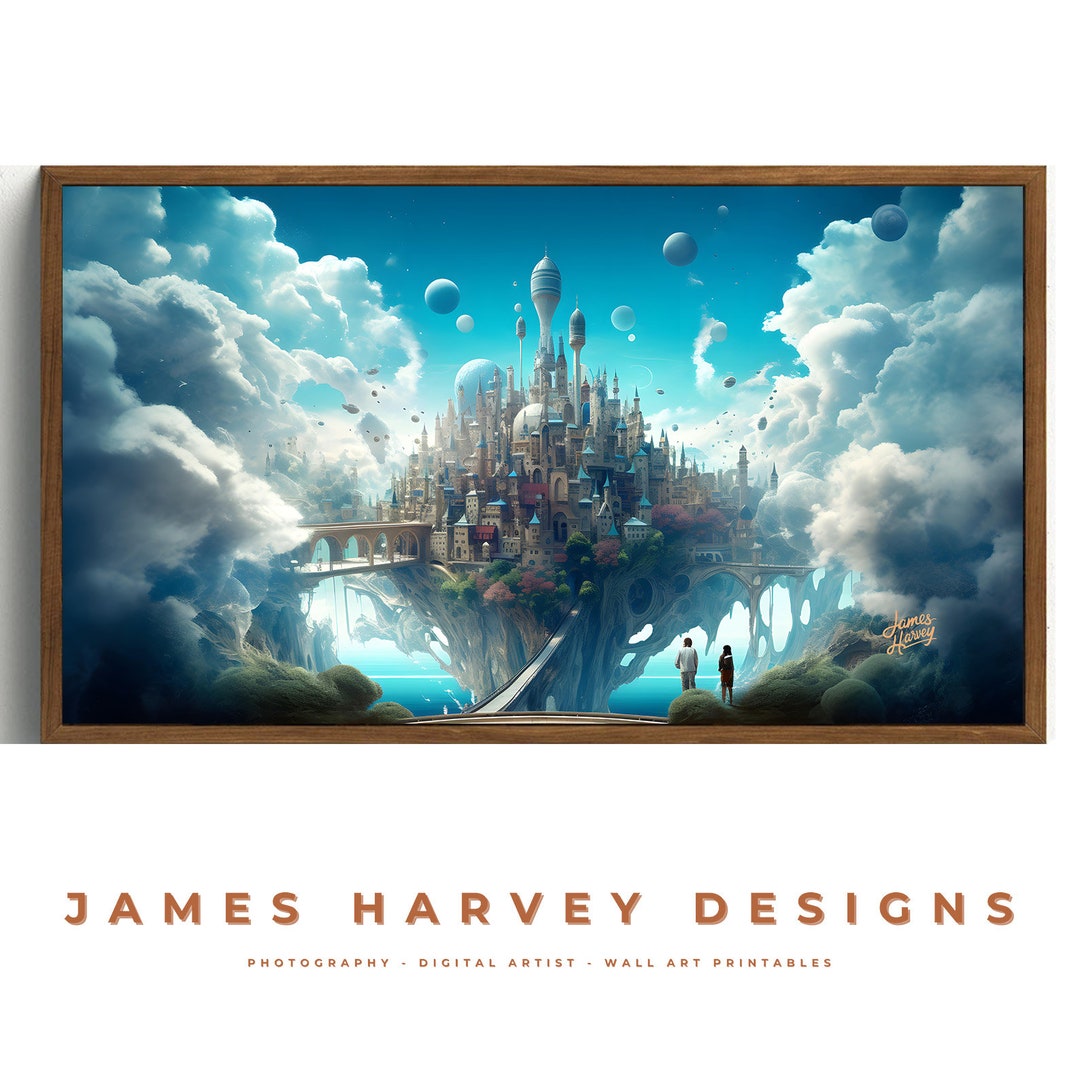 Frame TV Art Samsung TV Art Wall Art Digital Download Flat Screen TV