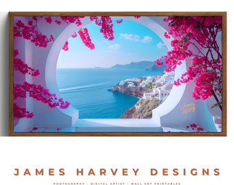 Frame TV Art |  Summer - Sea  View Perfection | Samsung TV  Art | Wall Art | Digital Download  | Flat Screen TV Art | Printable Art