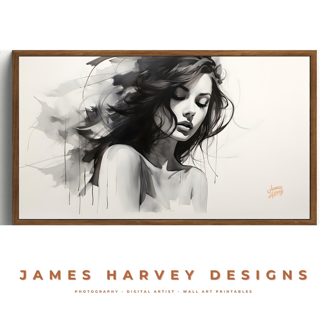 Frame TV Art Samsung TV Art Wall Art Digital Download Flat Screen TV