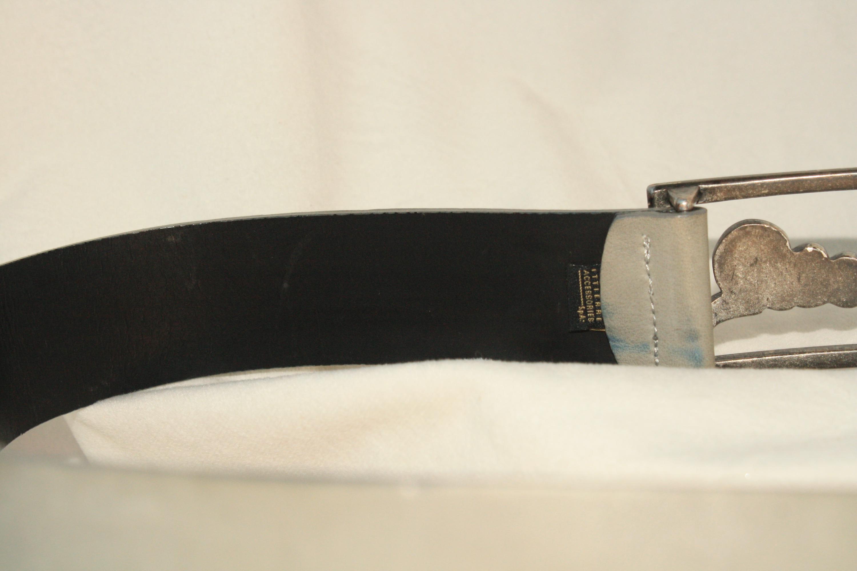 Just Cavalli Y2K Rhinestone Logo Belt – 2000s Designer  display picture 1