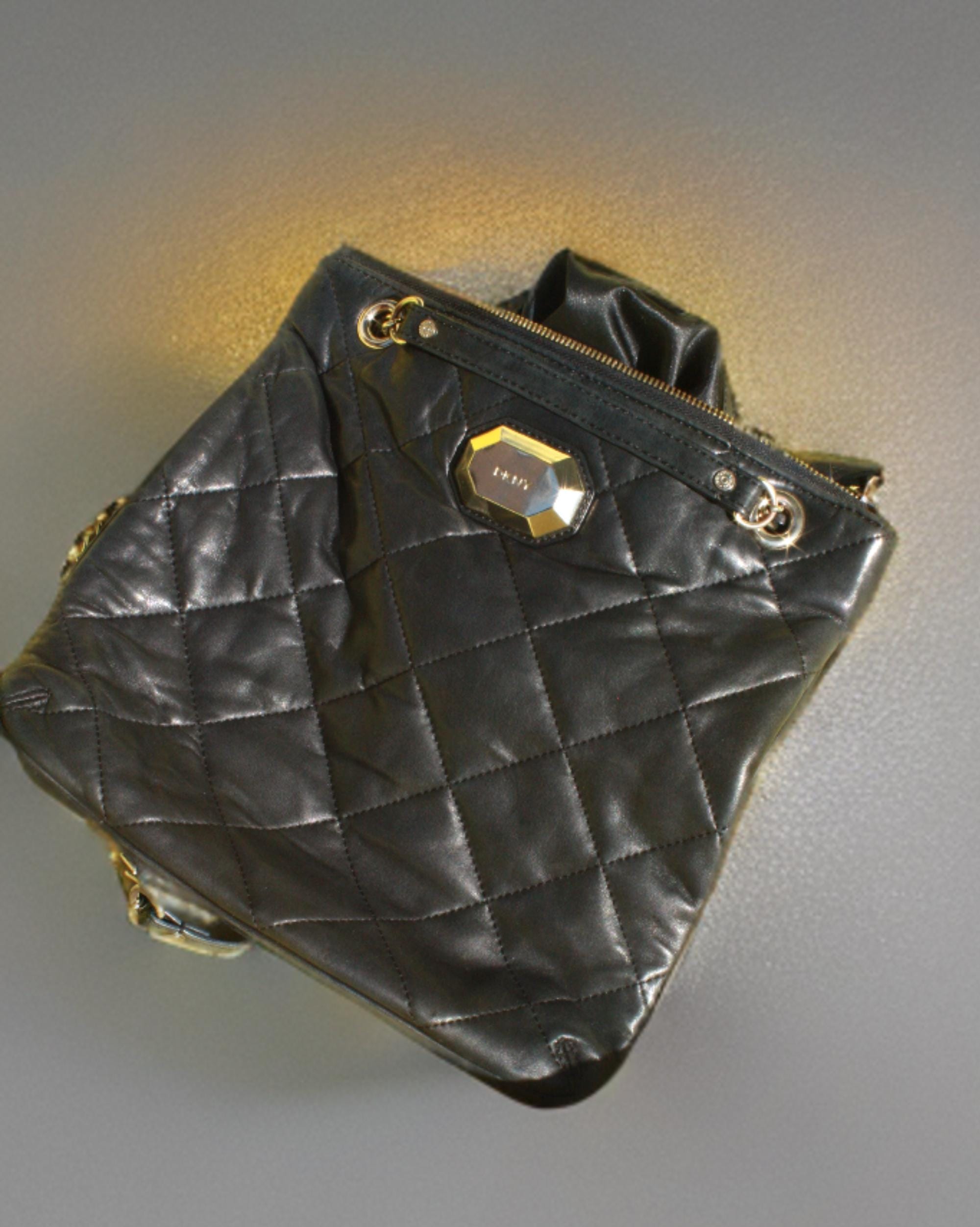 Dkny quilted leather shoulder bag sale