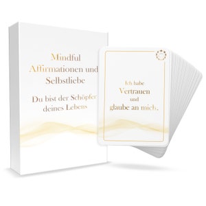 Oana Leca Affirmationskarten für mehr Dankbarkeit, Achtsamkeit, Motivation-Geschenk für Frauen-Eine tägliche Dosis Selbstliebe