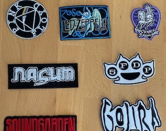 Patch Sticker Aufnäher Punk Metal Rock Band Death Black Trash 2