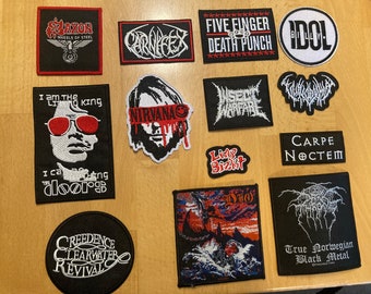 Patch Sticker Aufnäher Punk Metal Rock Band Death Black Trash 6