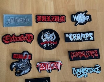 Patch Sticker Aufnäher Punk Metal Rock Band Death Black Trash 5