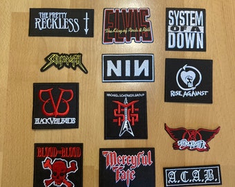 Patch Sticker Aufnäher Punk Metal Rock Band Death Black Trash 9