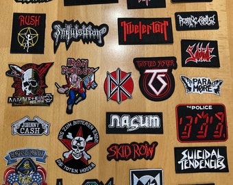 Patch Sticker Aufnäher Punk Metal Rock Band Death Black Trash 2
