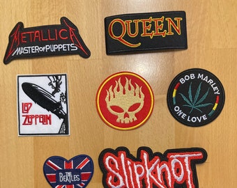 Patch Sticker Aufnäher Punk Metal Rock Band Death Black Trash 8