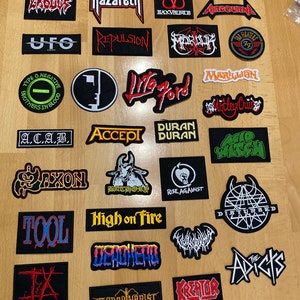 Patch Sticker Punk Metal Rock Band Death Black Trash 1
