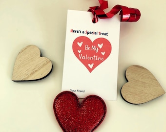 Valentine Treat Tag, Be My Valentine, Classroom Valentines, Valentines for Class, Preschool Valentines, Teacher Gift, Boy Valentine
