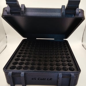 Ammo Storage Container for Colt 45 Long Colt Ammo - 100 rounds