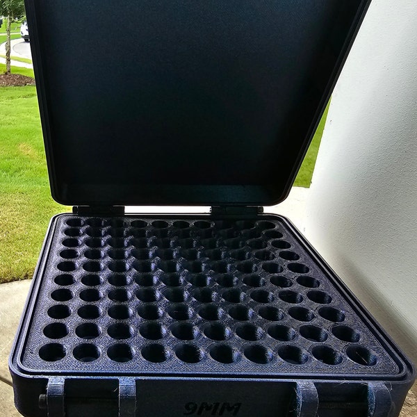 Ammo Storage Containter for 9mm luger ammo - 100 rounds