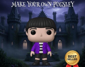 Pugsley Addams Chibi Figurine STL File – 3D Print Fan Art – Instant Digital Download