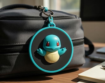 Squirtle Keychain STL File – 3D Print Fan Art – Instant Digital Download