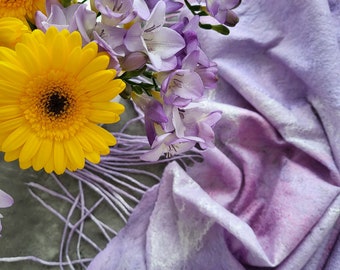 Gevilte handgemaakte merinowollen sjaal spinnenweb violet handgemaakte nekwarmer omkeerbare sjaal cadeau Moederdag pensioen verjaardag Valentijn