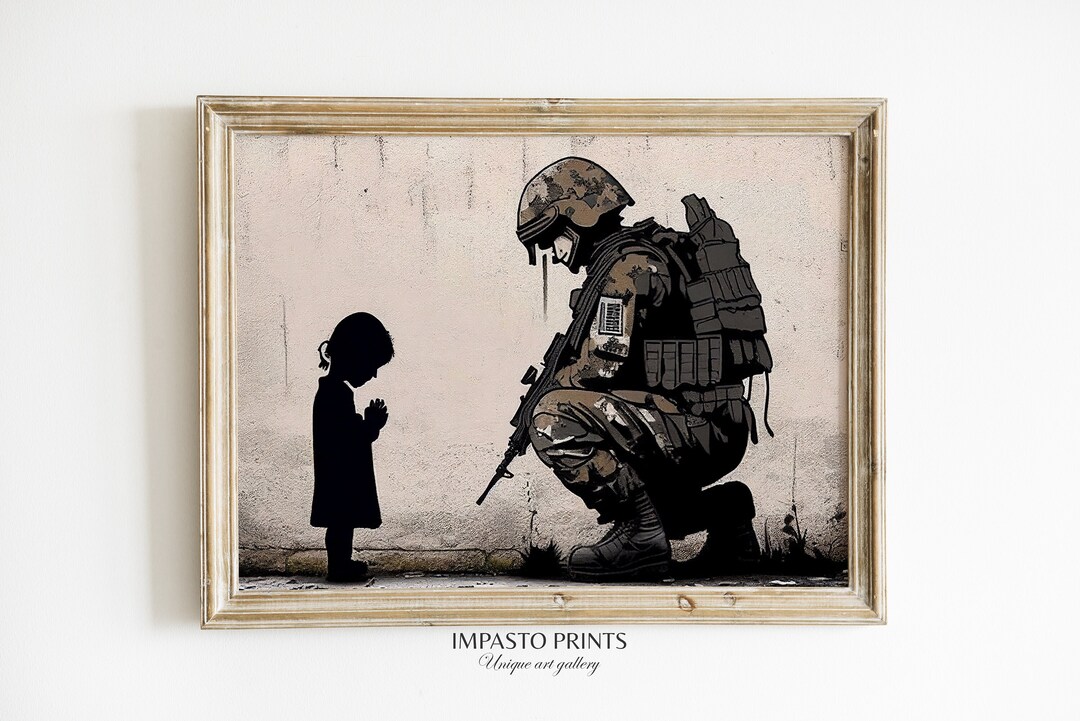 Inspired by Banksy Art Painting Banksy Art Work Street Art Prints Girl