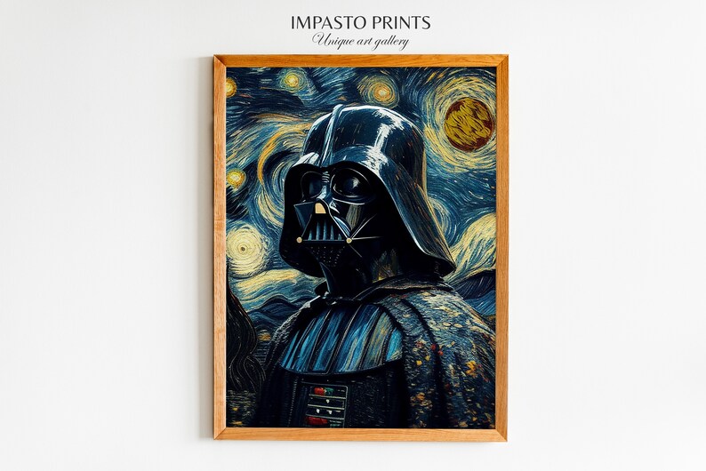 Star Wars Darth Vader Van Gogh Painting Star Wars Digital - Etsy
