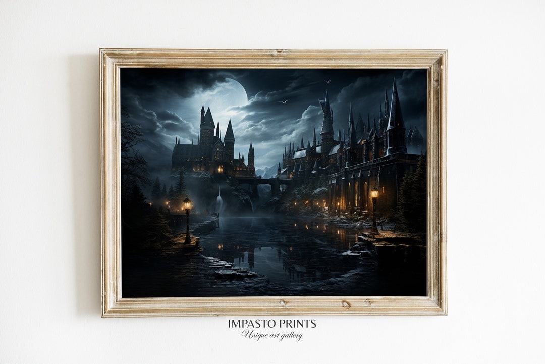 Wizarding Inspired Poster, Vintage Wizard School, , Wizard World, Van ...