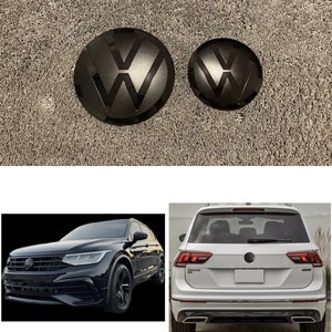 VW Tiguan 2 2017-2023 VFL und FL Front & Heck Emblem Vorne Schwarz Logo Zeichen Bild 1