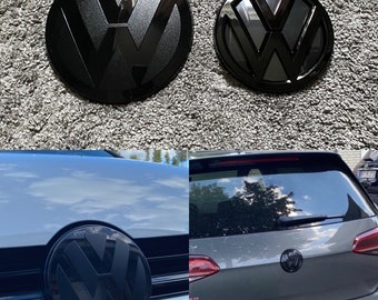 VW Golf 7 VII Front & Heck Emblem Schwarz Zeichen Logo Facelift VorFacelift