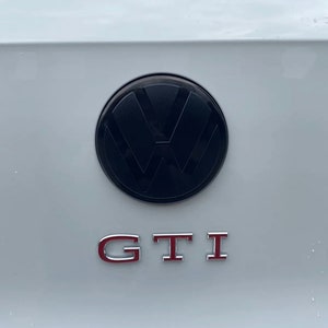 VW Golf 8 VIII Front & Heck Emblem Schwarz Zeichen Logo Gti Gtd R Bild 4