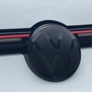 VW Golf 8 VIII Front & Heck Emblem Schwarz Zeichen Logo Gti Gtd R Bild 3