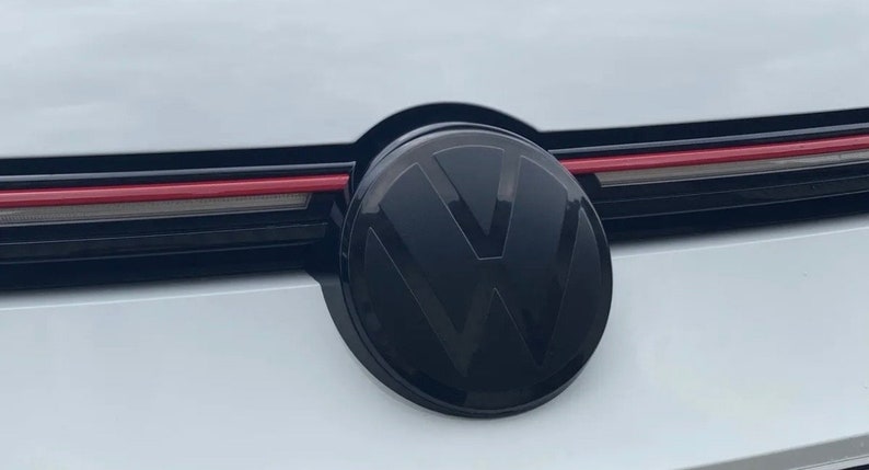VW Golf 8 VIII Front & Heck Emblem Schwarz Zeichen Logo Gti Gtd R Bild 3