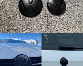 VW Golf 7 VII Front & Heck Emblem Schwarz Zeichen Logo Facelift VorFacelift