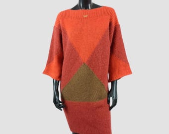 Vestido suéter Y2K de Stella McCartney: lana virgen polar, tejido de punto de alpaca