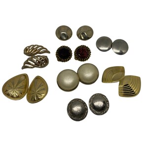 Lot De 2 Paires De Boucles D'oreilles Anciennes Années 80 - Plaqué Or Poinçonné, Pendantes